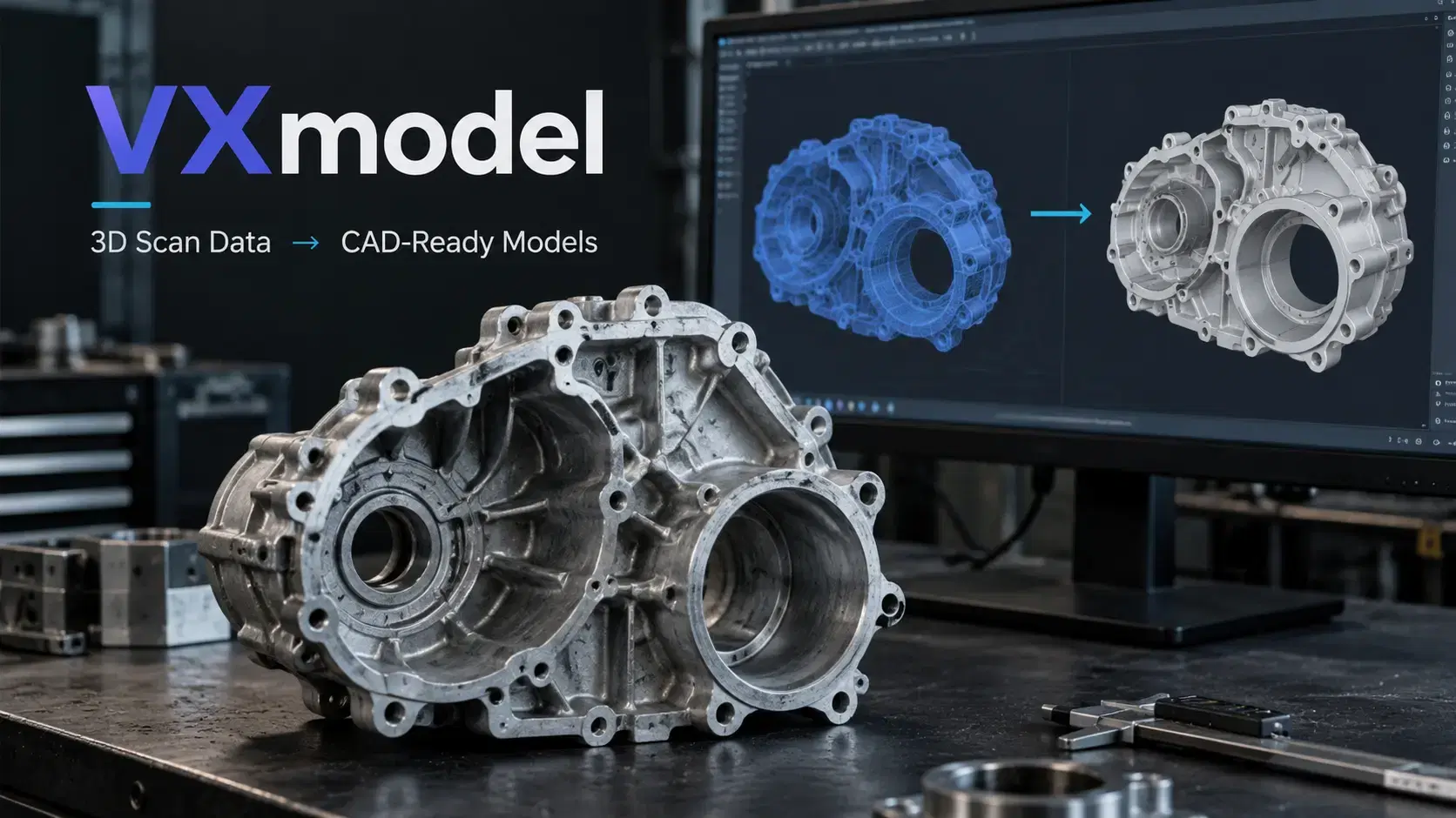 VXmodel Software: From 3D Scan Data to CAD-Ready Models